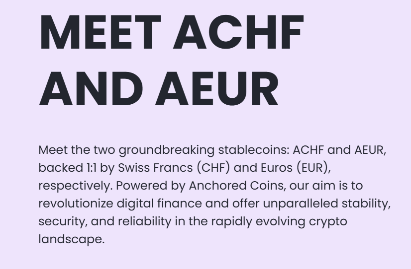 Anchored Coins AEUR（AEUR）